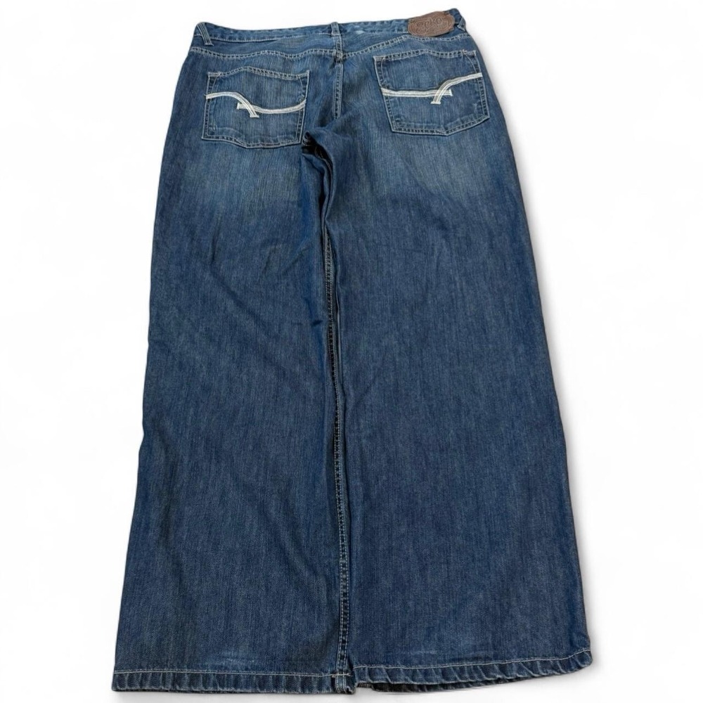 Vintage Ecko Baggy Wide Leg Blue Jeans Men's 38x33 Grunge Skater Denim Y2K VTG